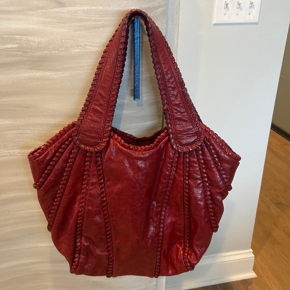 Kooba red leather tote/shoulder bag NWOT